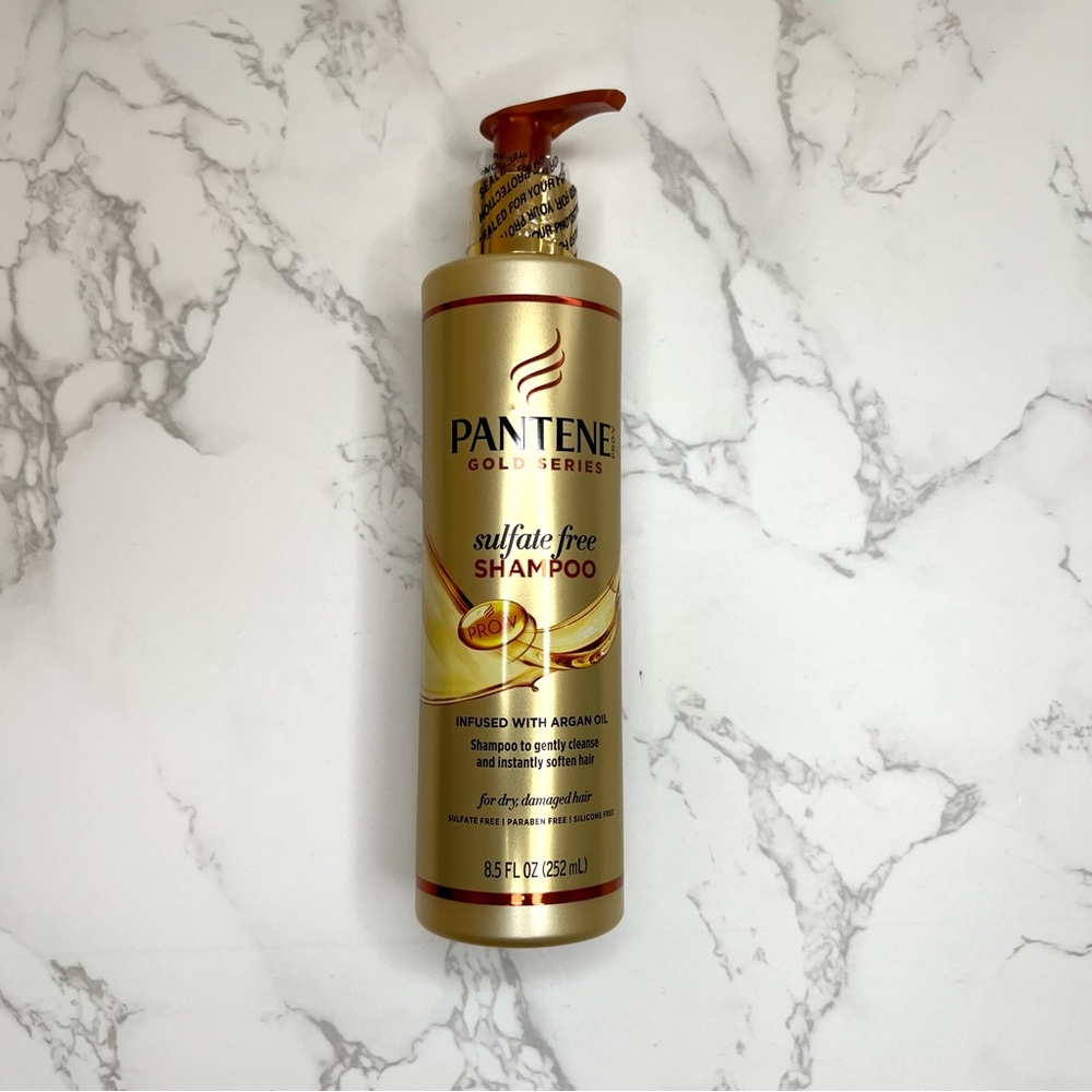 Pantene Gold Series Sulfate Free Shampoo Infused w/ Argan Oil 8.5 fl oz